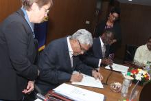 Signing of Contract between India and ISBA
